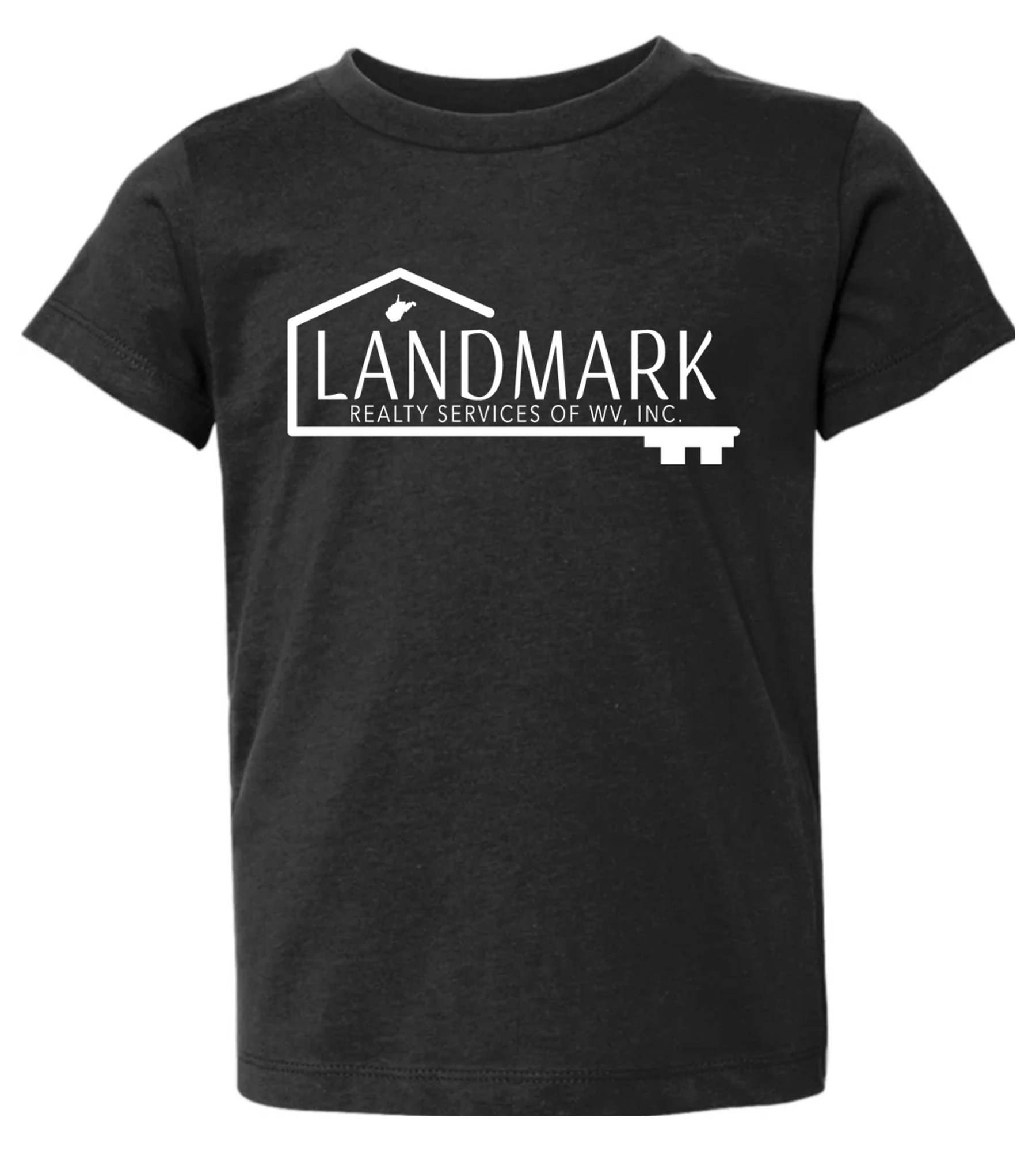 Bella + Canvas Toddler Jersey Tee Solid Black Blend with Small Logo